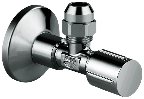 GROHE Eckventil 22037 1/2x3/8'' Rosette Metallgriff hard graphite, 22037A00