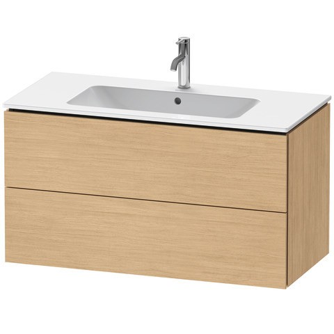 Duravit L-Cube Waschtischunterbau wandhängend Natur Eiche Matt 1020x481x550 mm - LC624203030