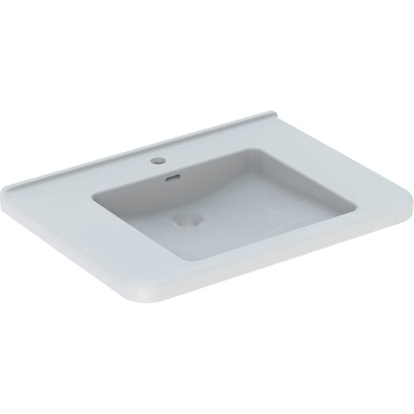 Geberit Waschtisch Dejuna, B: 750, T: 550 mm, 128575600, weiss mit Keratect