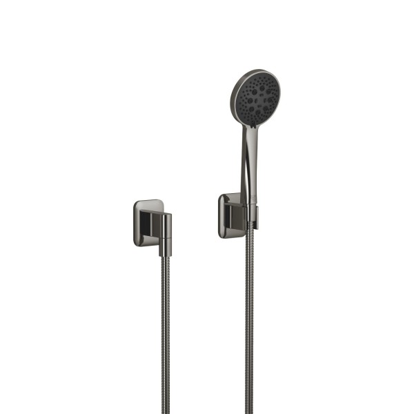 Dornbracht Schlauchbrausegarnitur mit Einzelrosetten LISSE 27803845 Dark Chrome(DF red.)