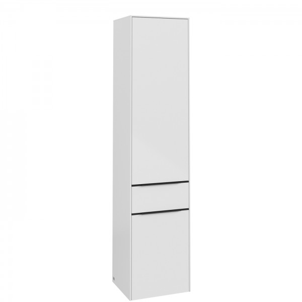 Villeroy & Boch Subway 3.0 Hochschrank, 2 Türen, 1 Auszug, 400 x 1710 x 346,5 mm, Brilliant White /