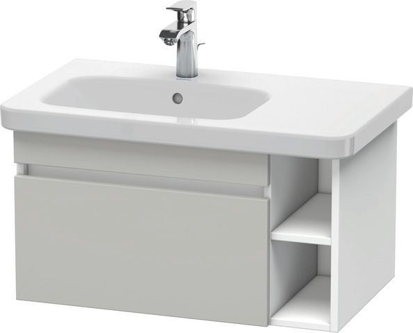 Duravit DuraStyle Waschtischunterbau wandhängend Betongrau & Weiß Matt 730x448x398 mm - DS639400718
