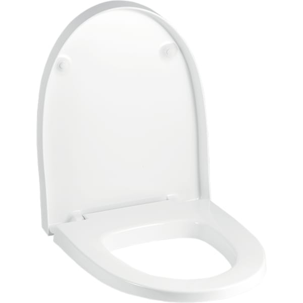 Geberit WC-Sitz Flow 575900, ohne Absenkautomatik, 575900000, weiss