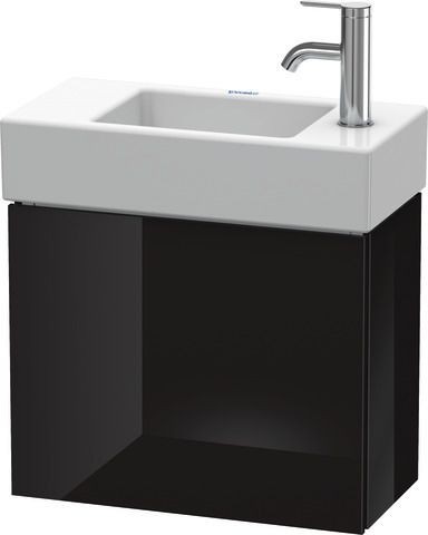 Duravit L-Cube Waschtischunterbau wandhängend Schwarz Hochglanz 480x240x400 mm - LC6246L4040