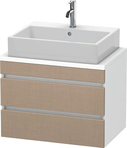 Duravit DuraStyle Konsolenwaschtischunterbau wandhängend Leinen & Weiß Matt 700x478x512 mm - DS53060