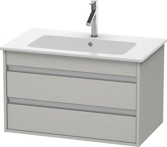 Duravit Ketho Waschtischunterbau wandhängend Betongrau Matt 800x475x480 mm - KT642900707