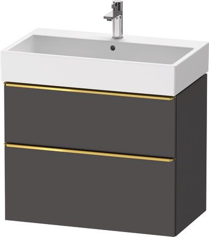 Duravit D-Neo Waschtischunterbau wandhängend Graphit Matt 784x442x625 mm - DE4373034490000
