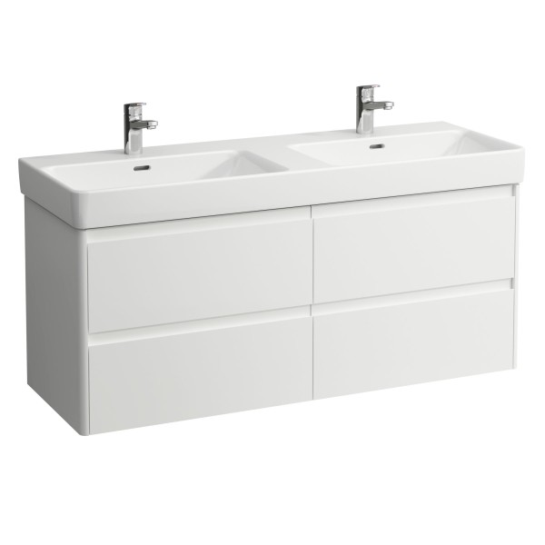 LAUFEN Waschtischunterschrank BASE 2.0 446x1269x515 4 Schubl m. Griffmulde f.WT H814968 multicolor,