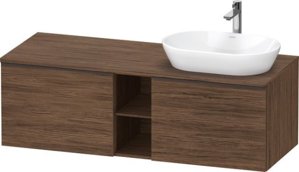 Duravit D-Neo Konsolenwaschtischunterbau wandhängend Nussbaum dunkel Matt 1400x550x459 mm - DE4950RB