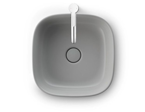 Duravit Zencha Aufsatzbecken Grau Seidenmatt, 420 mm - 2373426779