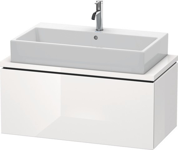 Duravit L-Cube Konsolenwaschtischunterbau wandhängend Weiß Hochglanz 920x477x400 mm - LC580302222