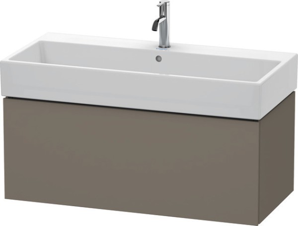 Duravit L-Cube Waschtischunterbau wandhängend Flanell Grau Seidenmatt 984x459x394 mm - LC617809090
