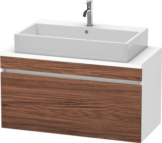 Duravit DuraStyle Konsolenwaschtischunterbau wandhängend Nussbaum dunkel & Weiß Matt 1000x478x512 mm