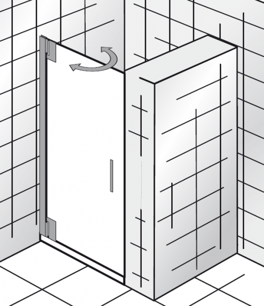 HSK K2 P Drehtür Nische