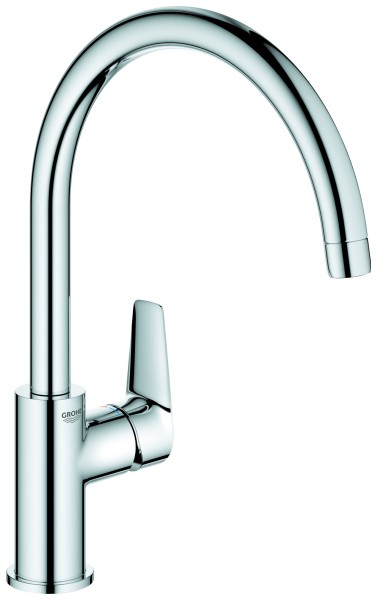 Grohe Einhand-Spültischbatterie BauEdge 31367_1 hoher Auslauf GROHE ZERO chrom, 31367001