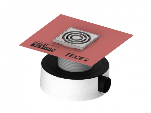 Tece drainpoint S Ablaufset115 superflach angebrachte Dichtmanschette, Wasser GV, 3601107