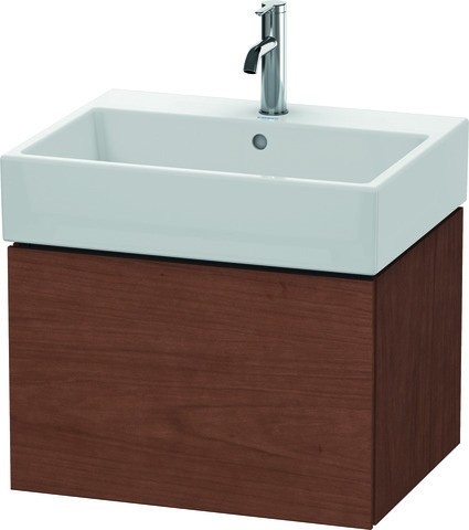 Duravit L-Cube Waschtischunterbau wandhängend Amerikanischer Nussbaum Matt 584x459x394 mm - LC617501