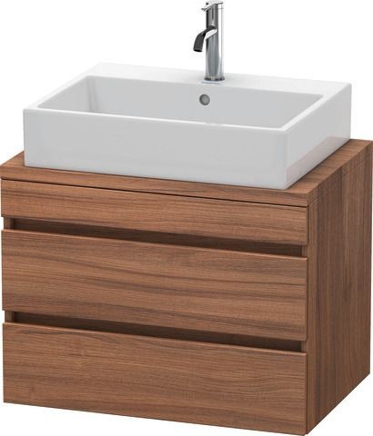Duravit DuraStyle Konsolenwaschtischunterbau wandhängend Nussbaum Matt 700x478x512 mm - DS530607979