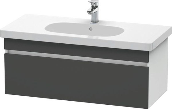 Duravit DuraStyle Waschtischunterbau wandhängend Graphit & Weiß Matt 1000x453x398 mm - DS638504918