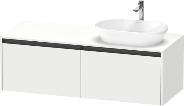 Duravit Ketho.2 Konsolenwaschtischunterbau wandhängend Weiß Matt 1400x550x459 mm - K24888R18180000