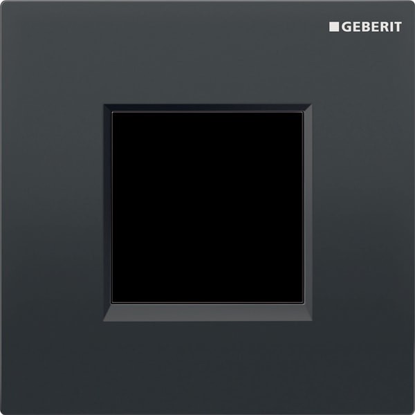 Geberit Urinalsteuerung, elektronisch, Netzbetrieb, Abdeckplatte Typ 30 schwarz, 116027KM1