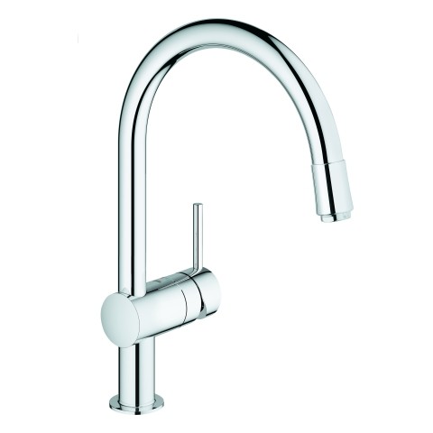 GROHE Einhand-SPT-Batterie Minta 32918 DN15 Mousseurauslauf chrom