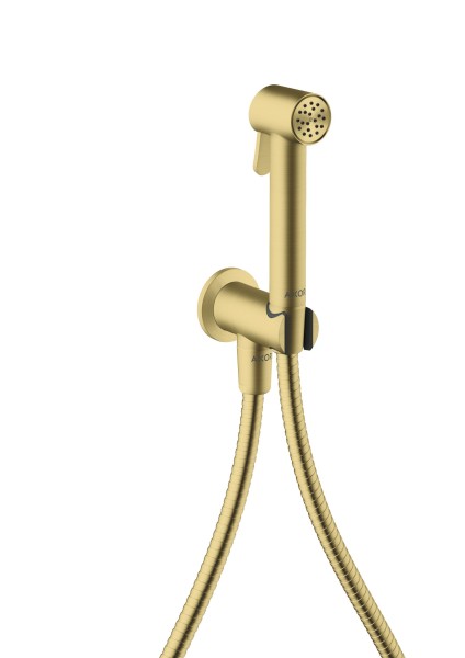 Hansgrohe Bidette Handbr. Axor Bidette Showers f.Kaltwasser rund m.Schlauch 1250mm brushed brass, 2
