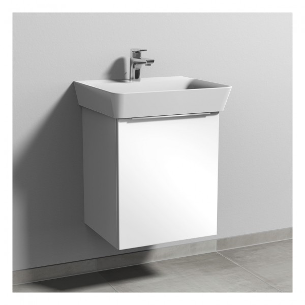 Sanipa 3way Waschtischunterbau zu Ideal Standard Connect Air Cube Waschtisch mit 1 Tür, Eiche-Kansas