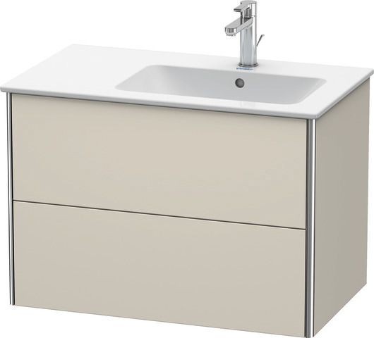 Duravit XSquare Waschtischunterbau wandhängend Taupe Supermatt 810x478x560 mm - XS417708383