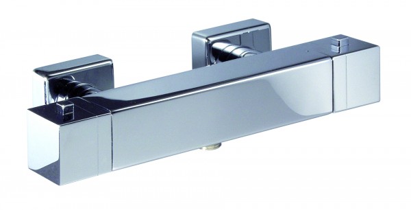 KAJA-Aquadrat Brause-Thermostatbatterie, chrom