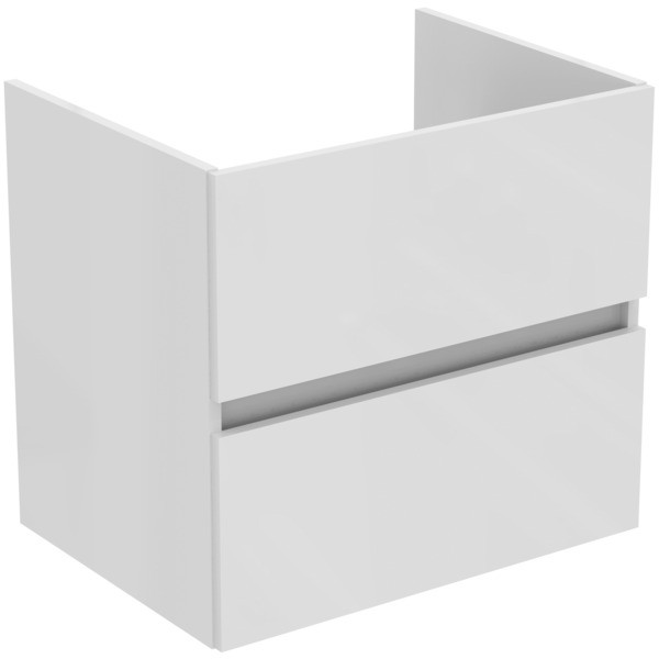 Ideal Standard Waschtischunterschrank Eurovit+ 2 Auszüge 600x440x550mm Hgl. weiss lackiert, R0259WG