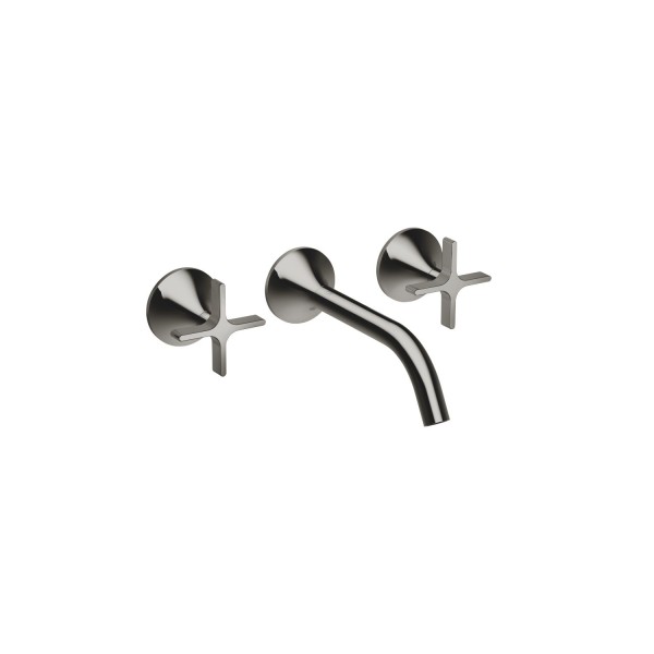 Dornbracht Waschtisch-Wandbatterie ohne Ablaufgarnitur VAIA 36712809 Dark Chrome