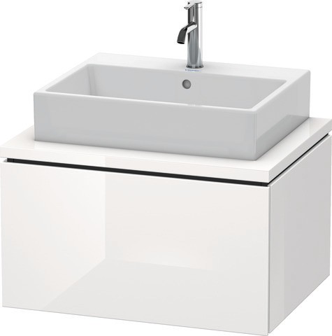 Duravit L-Cube Konsolenwaschtischunterbau wandhängend Weiß Hochglanz 720x547x400 mm - LC581102222