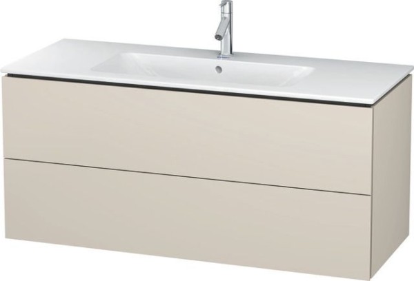 Duravit L-Cube Waschtischunterbau wandhängend Taupe Matt 1220x481x550 mm - LC624309191
