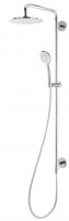 Herzbach Spa Duschsystem Herzbach Spa Duschsystem für Anschluss an separate Unterputzarmatur 250mm Kopfbrause, ecoair chrom,