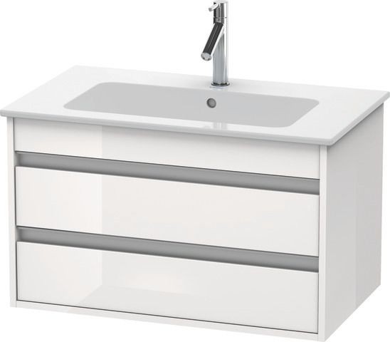Duravit Ketho Waschtischunterbau wandhängend Weiß Hochglanz 800x475x480 mm - KT642902222