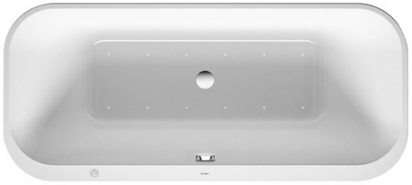 Duravit Happy D.2 Plus Whirlwanne Weiß / Graphit Supermatt 1800x800 mm - 760453800AS0000