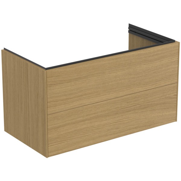 Ideal Standard Möbelwaschtischunterschrank Conca 1000 mm 2 Auszüge Eiche hell, T5581Y6