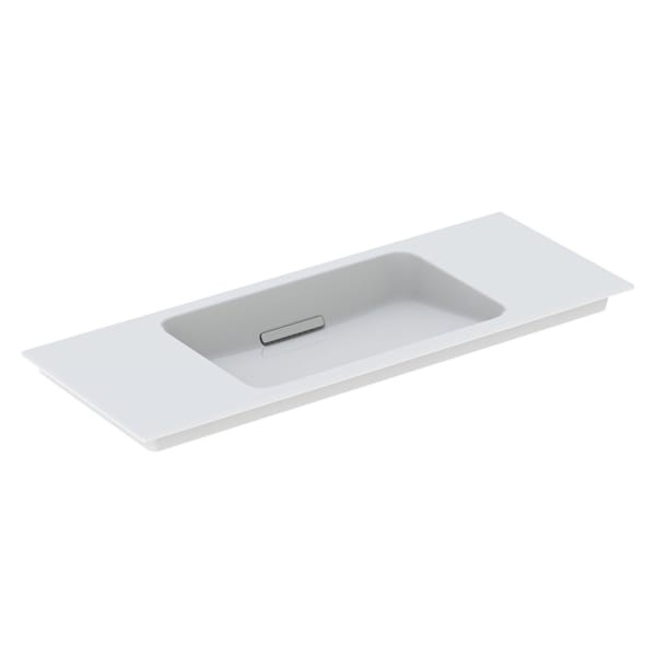 Geberit ONE Möbelwaschtisch, 105x40cm ohne Hahnloch,Überlauf verdeckt, weiss/weiss Tect, 500396013
