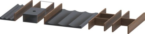 Duravit Einrichtungssystem Set 696x321x55 mm Am Nu MH