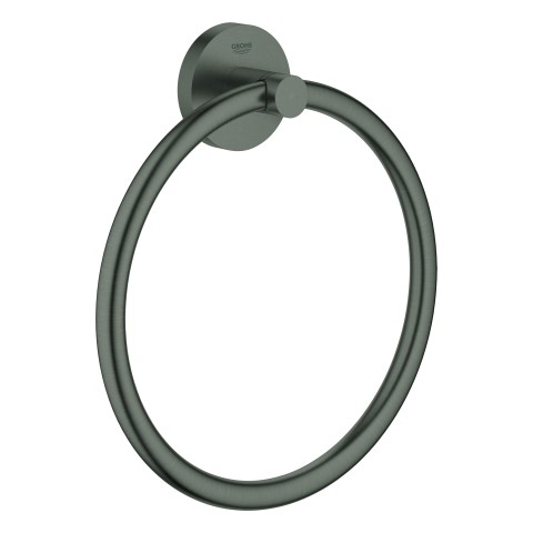 GROHE Handtuchring Essentials 40365 hard graphite gebürstet, 40365AL1