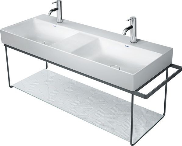 Duravit DuraSquare Metallkonsole Schwarz Matt 1265x451x400 mm - 0031184600