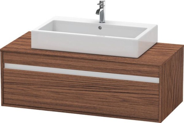 Duravit Ketho Konsolenwaschtischunterbau wandhängend Nussbaum dunkel Matt 1200x550x426 mm - KT669602