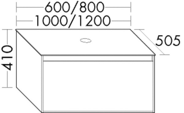 Burgbad Waschtischunterschrank rc40 Salbeigrau Ultramatt/Schilf Ultramatt, SGBW100F5964A0335