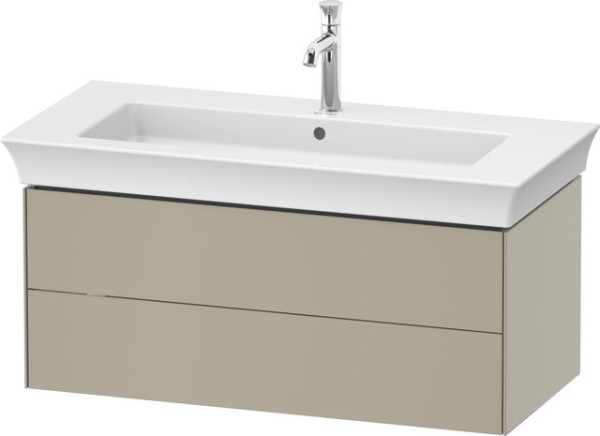 Duravit White Tulip Waschtischunterbau wandhängend Taupe Seidenmatt 984x458x410 mm - WT434206060