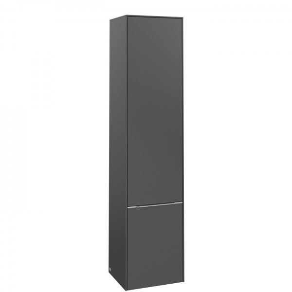 Villeroy & Boch Subway 3.0 Hochschrank, 2 Türen, 400 x 1710 x 346,5 mm, Graphite / Graphite