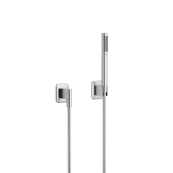 Dornbracht Schlauchbrausegarnitur mit Einzelrosetten LISSE 27802845 Chrom gebürstet(DF red.)