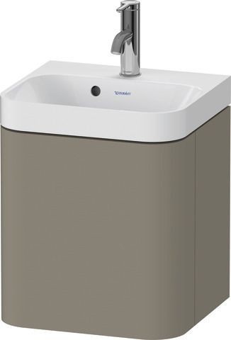 Duravit Happy D.2 Plus c-shaped Set wandhängend Stein Grau 400x360x480 mm - HP4344O92920000