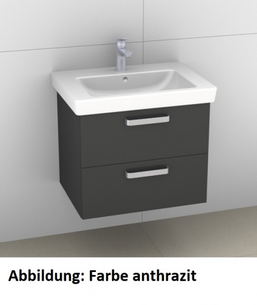 Artiqua 414 Waschtischunterschrank für Subway 2.0 7113FA, 7113FC Eiche Weiß quer NB, 414-WU2L-V67-71