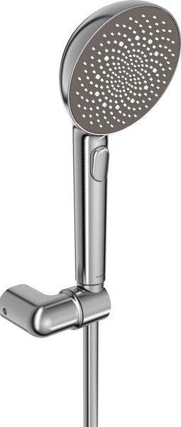 Hansa Handbrausegarnitur HANSAAURELIA 4717, 3-strahlig Stahl gebürstet, 4717012080